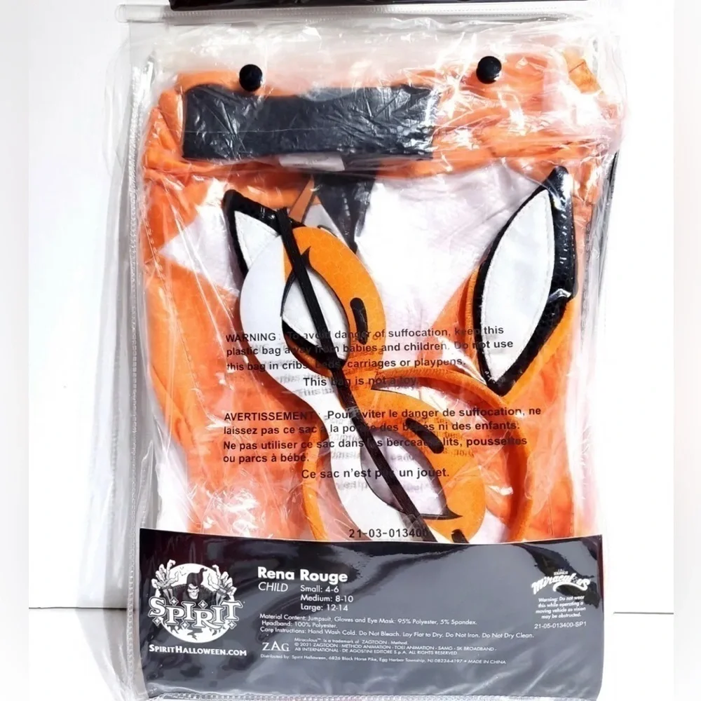 NWT Miraculous Ladybug Rena Rogue Girls Halloween Costume  Kids Size Small S…